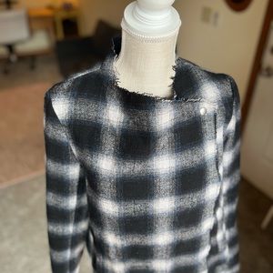 Plaid Wool Blazer/Coat